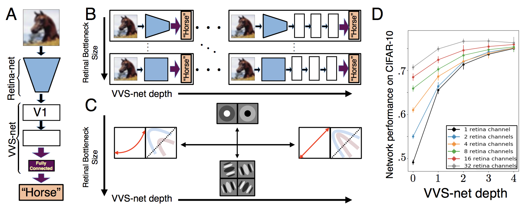 Retina inspired neural network